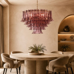 Mireva Tiered Glass Chandelier Modern Chandelier