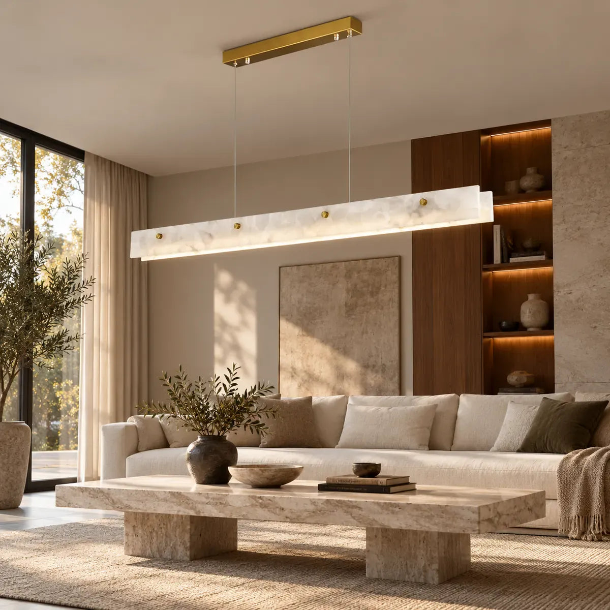 Misty Linear Kitchen Chandelier Modern Chandelier
