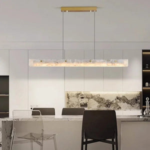 Misty Linear Kitchen Chandelier 39.37" (100 cm) Modern Chandelier