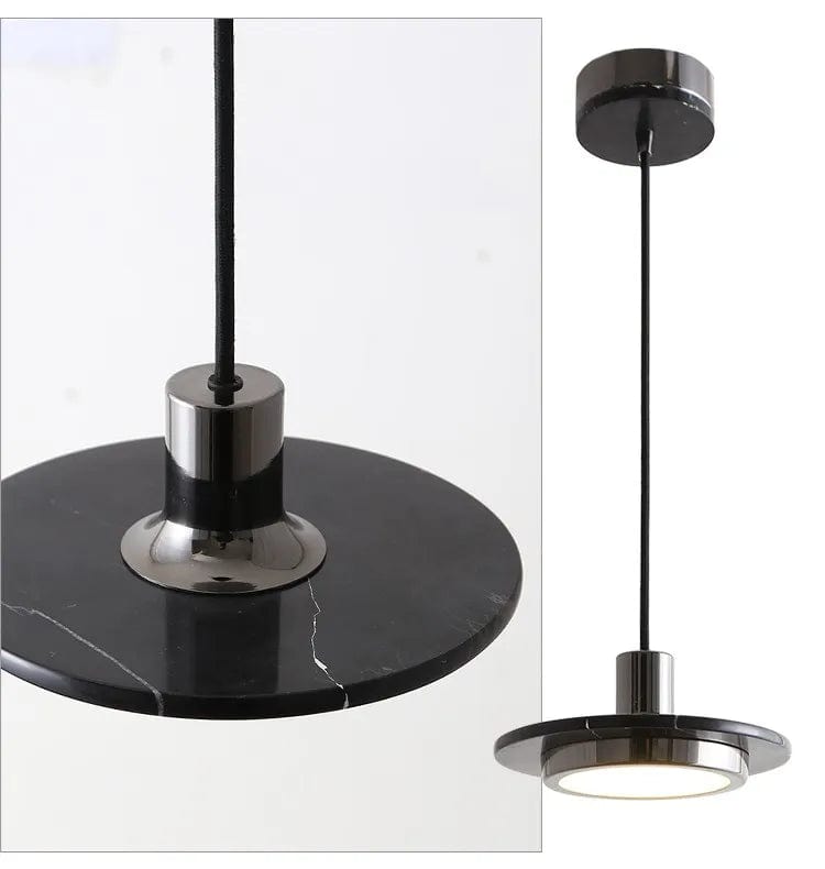 Modern Marble Pendant Lamp Black / Warm White 3000K Modern Chandelier