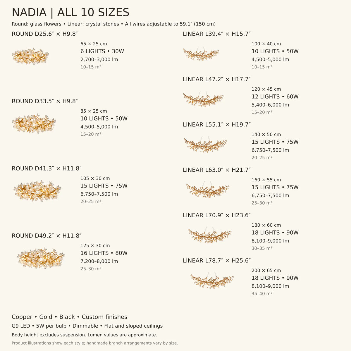 Nadia Rustic Branch Chandelier Modern Chandelier