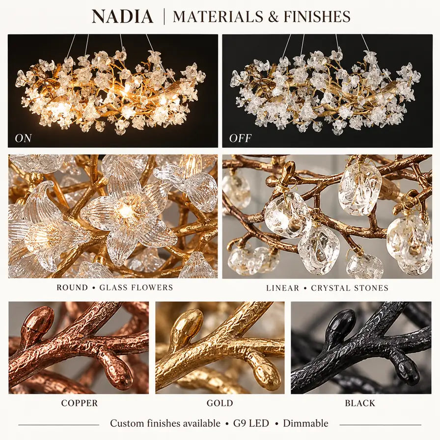 Nadia Rustic Branch Chandelier Modern Chandelier