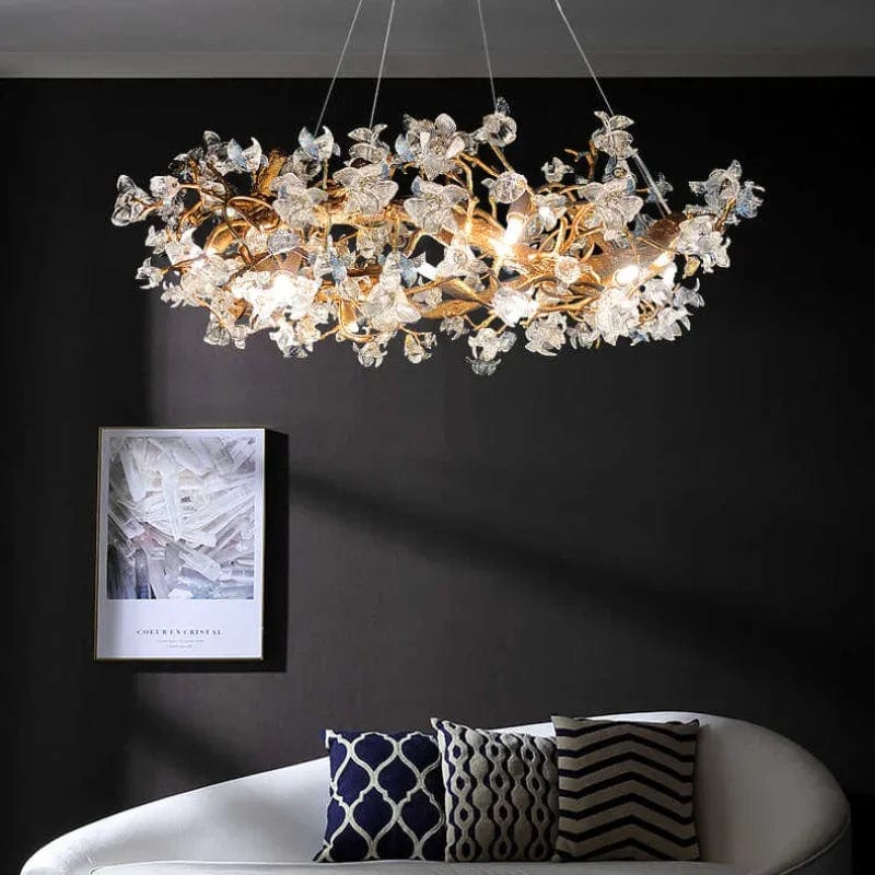 Nadia Rustic Branch Chandelier Round 25.59" (65cm) / Warm White 3000K Modern Chandelier