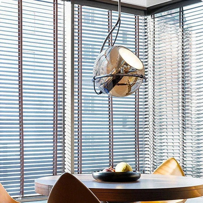 Nadya Amber Glass Pendant Light atmospheric kitchen luxury