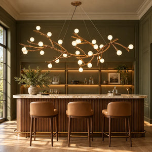 Nerissa Frosted Glass Branch Chandelier Modern Chandelier