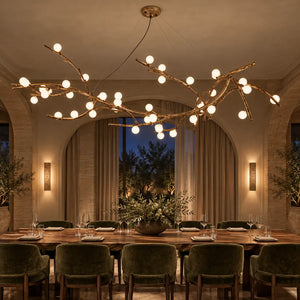 Nerissa Frosted Glass Branch Chandelier Modern Chandelier