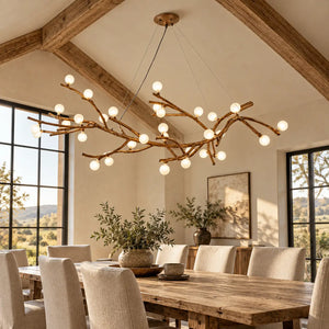 Nerissa Frosted Glass Branch Chandelier L59.06" (150 cm) / Warm Light 2700K Modern Chandelier