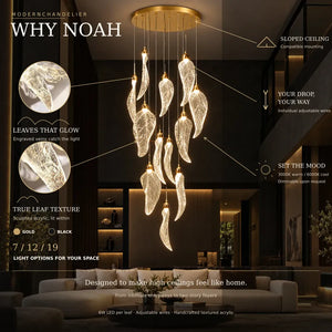 Noah Large Stairwell Chandelier Modern Chandelier