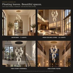 Noah Large Stairwell Chandelier Modern Chandelier