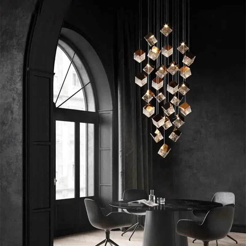 Noe Minimalist Staircase Chandelier Modern Chandelier