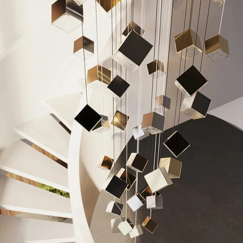 Noe Minimalist Staircase Chandelier Modern Chandelier