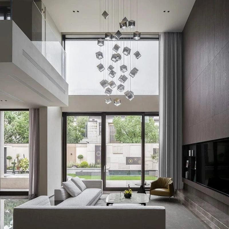 Noe Minimalist Staircase Chandelier Modern Chandelier