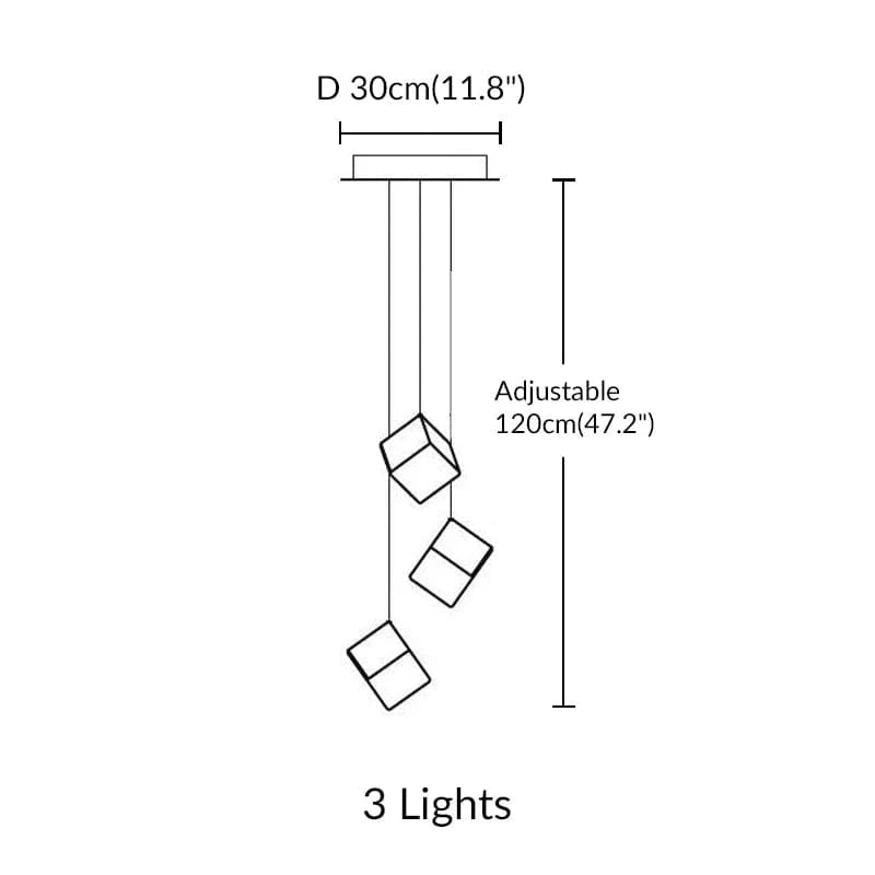 Noe Minimalist Staircase Chandelier Modern Chandelier