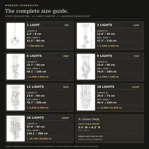 Noe Minimalist Staircase Chandelier Modern Chandelier