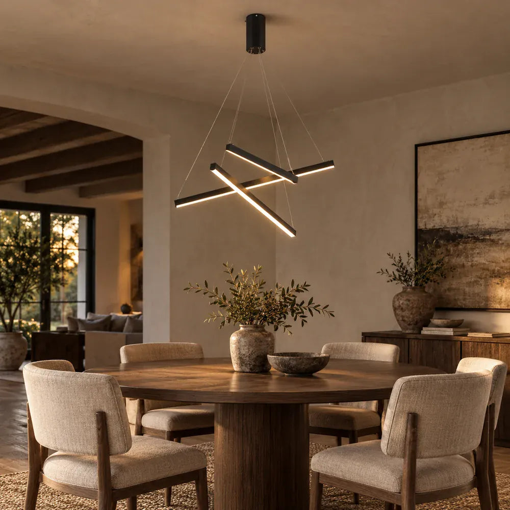 Noir Modern Staircase Chandelier Modern Chandelier