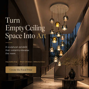 Noreva Smoked Glass Cluster Chandelier Modern Chandelier