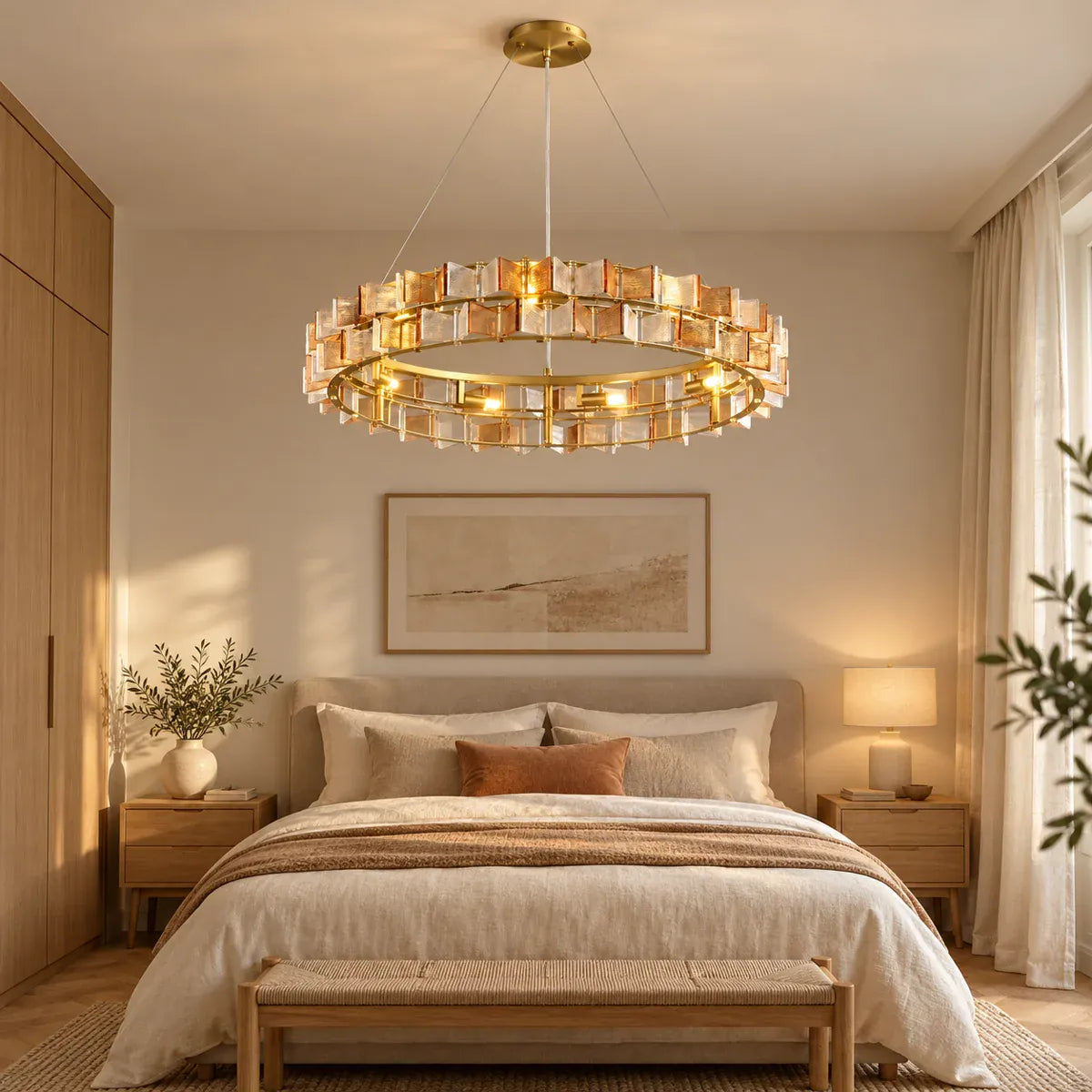 Nova Contemporary Glass Chandelier Modern Chandelier