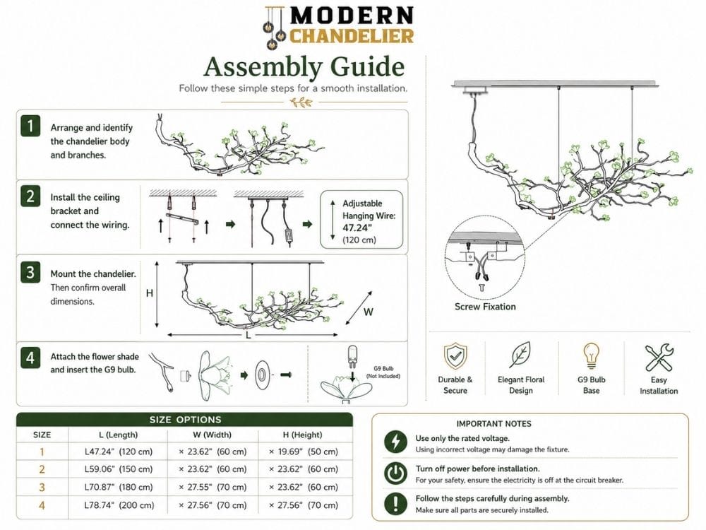 Nyra Modern Tree Branch Chandelier Modern Chandelier