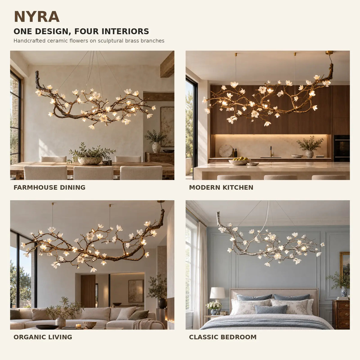 Nyra Modern Tree Branch Chandelier Modern Chandelier