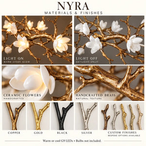 Nyra Modern Tree Branch Chandelier Modern Chandelier