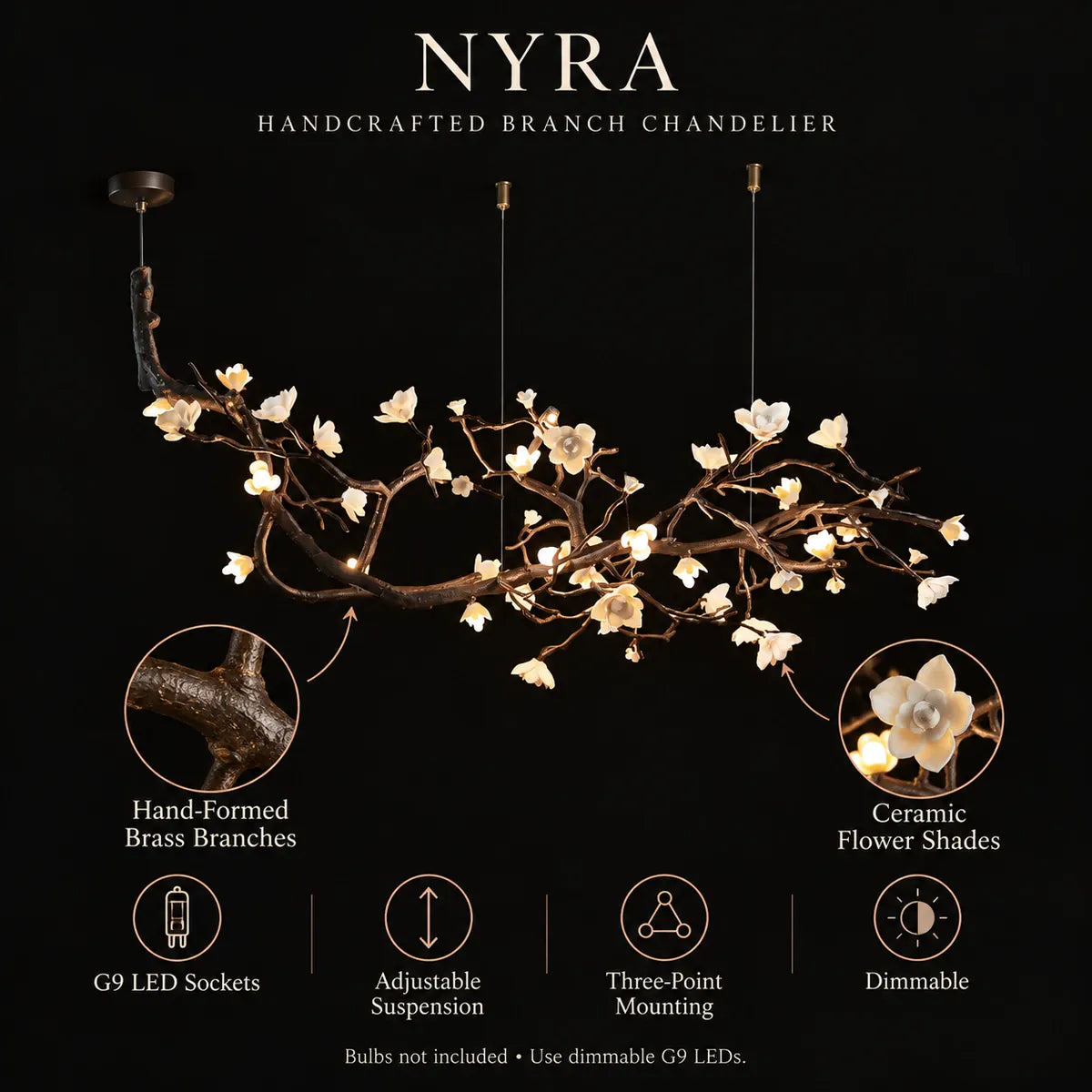 Nyra Modern Tree Branch Chandelier Modern Chandelier