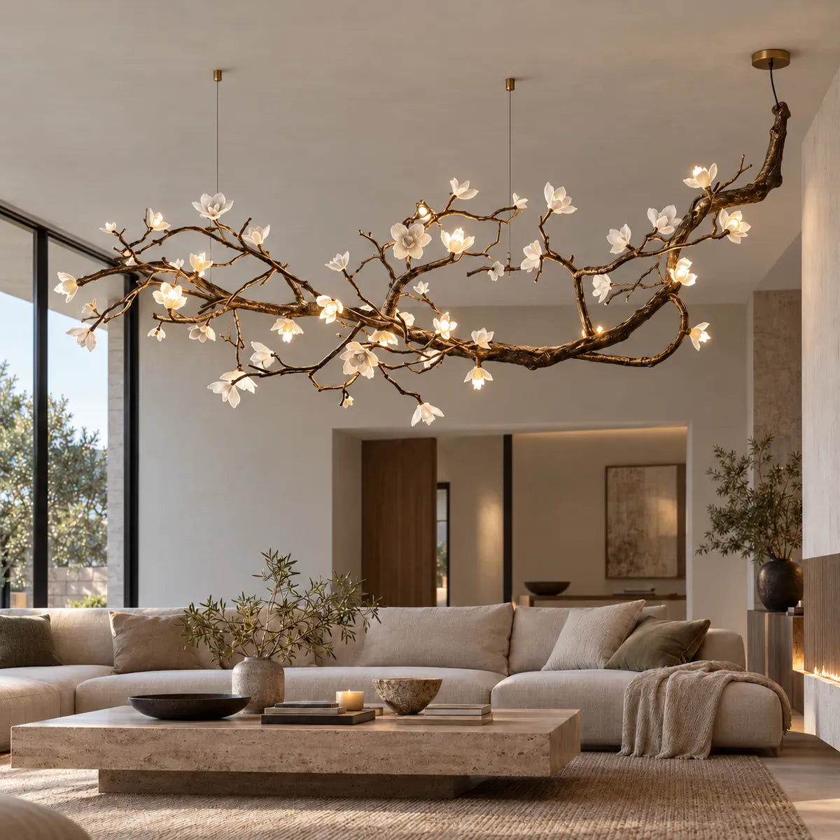 Nyra Modern Tree Branch Chandelier Custom / 47.24"(L120cm) Modern Chandelier