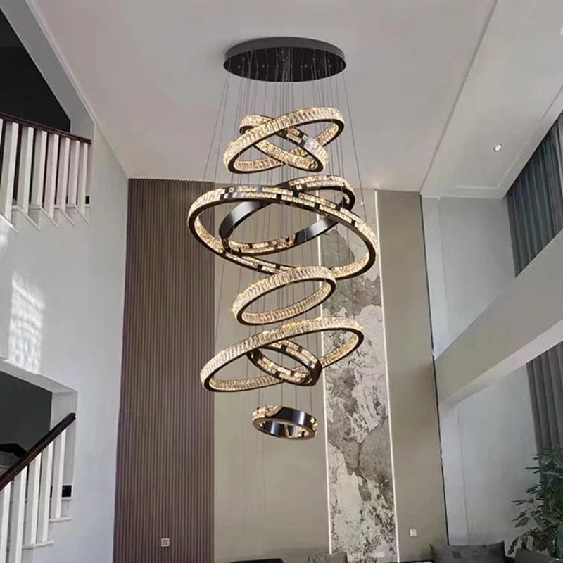 Olive Black Staircase Chandelier Modern Chandelier