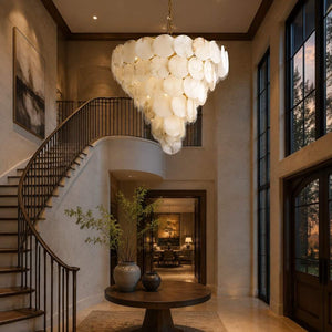 Orelia Sculptural Marble Chandelier Modern Chandelier