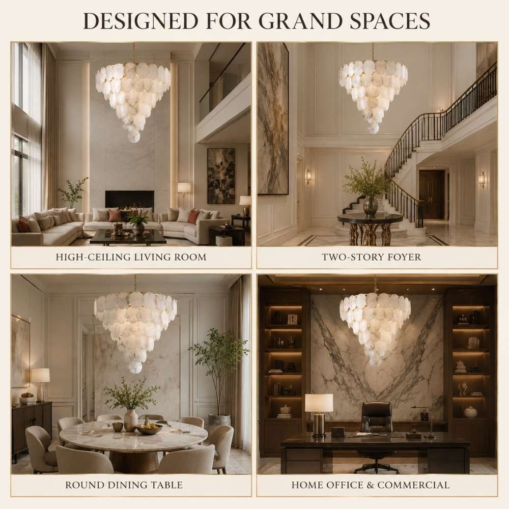 Orelia Sculptural Marble Chandelier Modern Chandelier