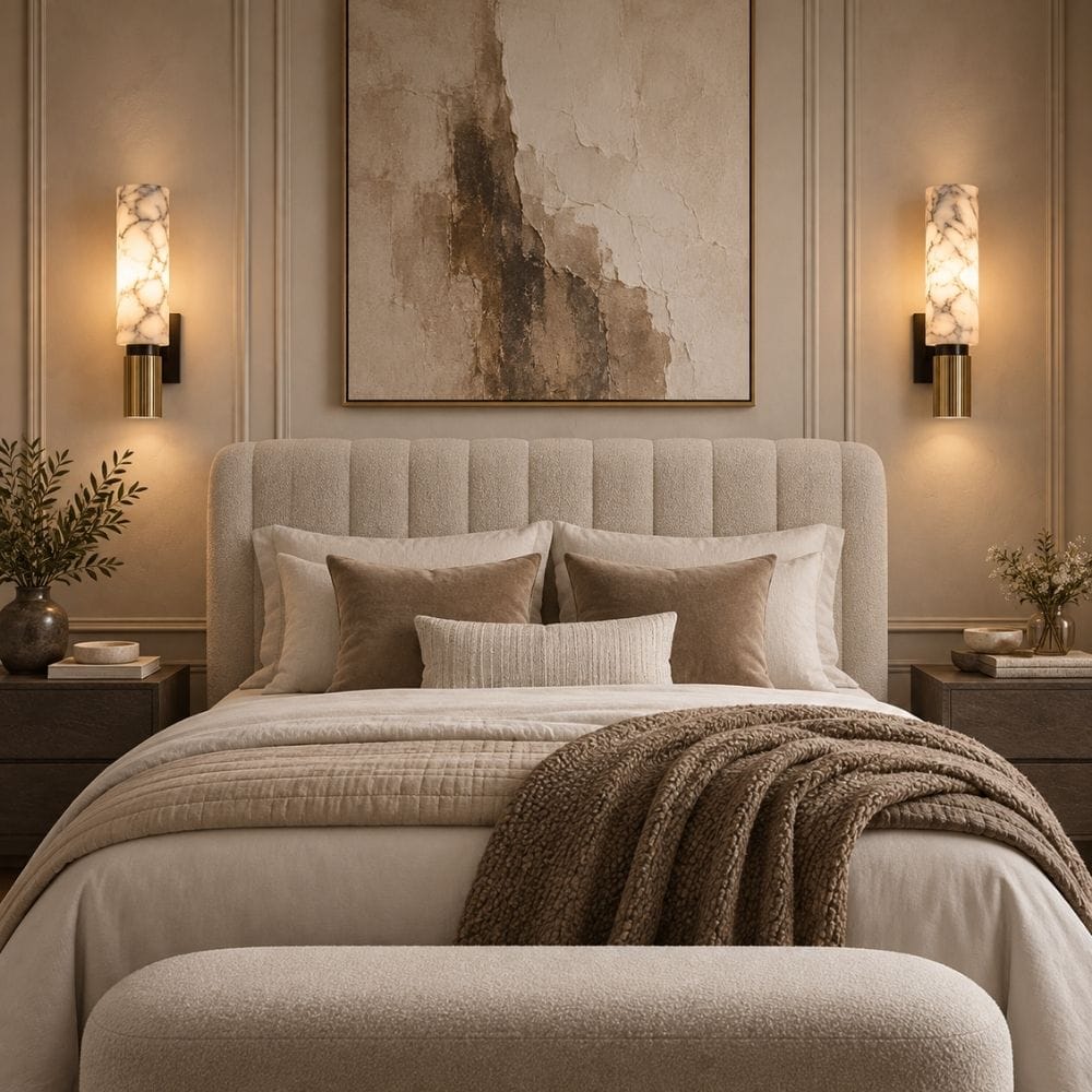 Orlisse Marble Cylinder Wall Sconce Modern Chandelier