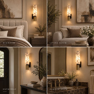 Orlisse Marble Cylinder Wall Sconce Modern Chandelier