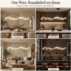Paige Linear Dining Room Chandelier Modern Chandelier
