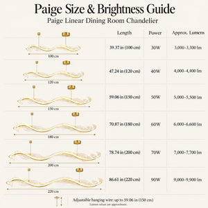 Paige Linear Dining Room Chandelier Modern Chandelier