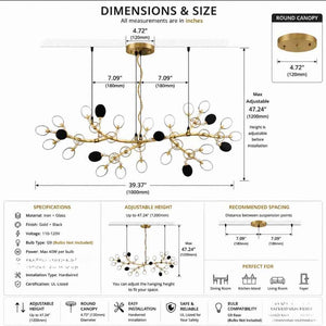 Penny Modern Branch Chandelier Modern Chandelier