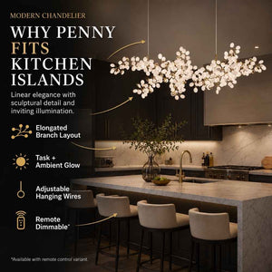 Penny Modern Branch Chandelier Modern Chandelier