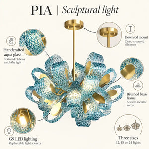 Pia Contemporary Pendant Chandelier Modern Chandelier