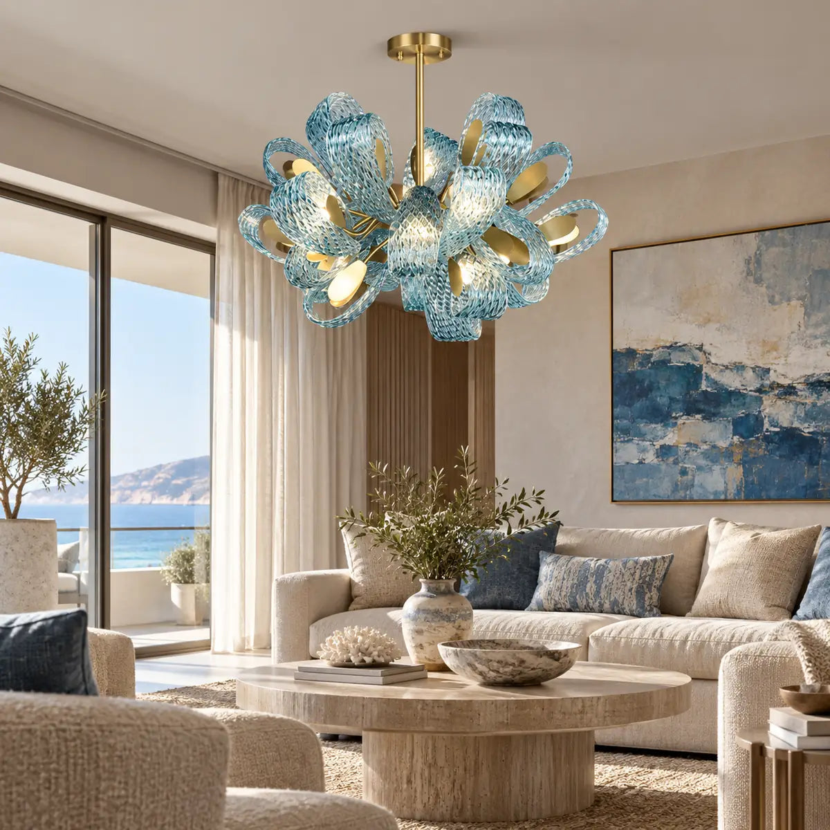 Pia Contemporary Pendant Chandelier Modern Chandelier