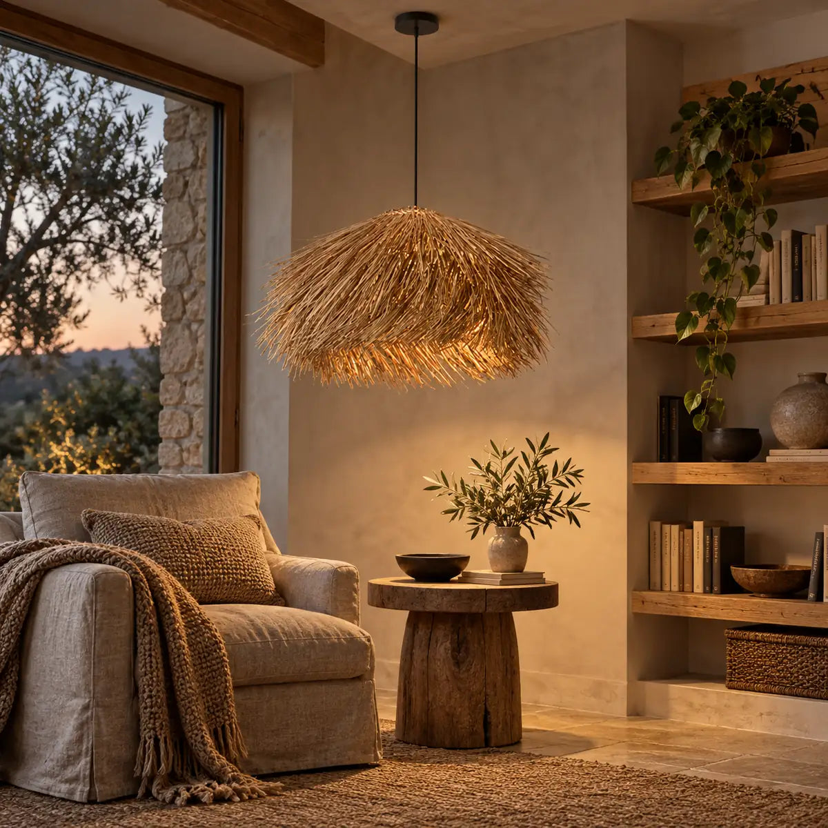 Piper Rattan Pendant Chandelier Modern Chandelier