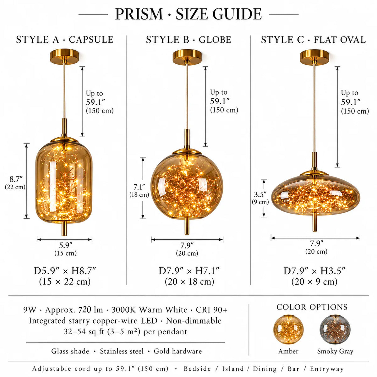 Prism Modern Glass Pendant Lamp Modern Chandelier