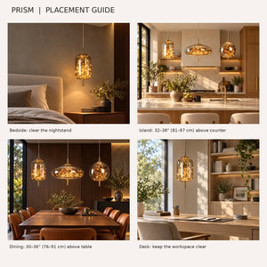 Prism Modern Glass Pendant Lamp Modern Chandelier