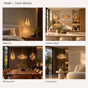 Prism Modern Glass Pendant Lamp Modern Chandelier