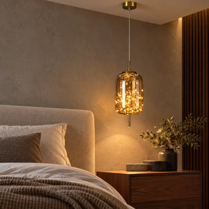 Prism Modern Glass Pendant Lamp A / Amber / Warm White 3000K Modern Chandelier