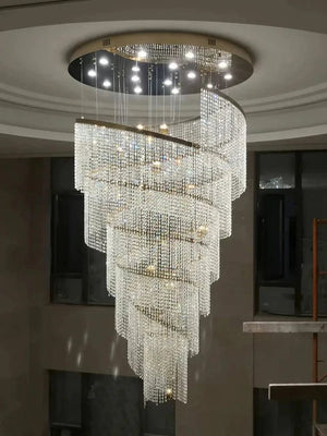 Prue Extra Large Crystal Chandelier Modern Chandelier