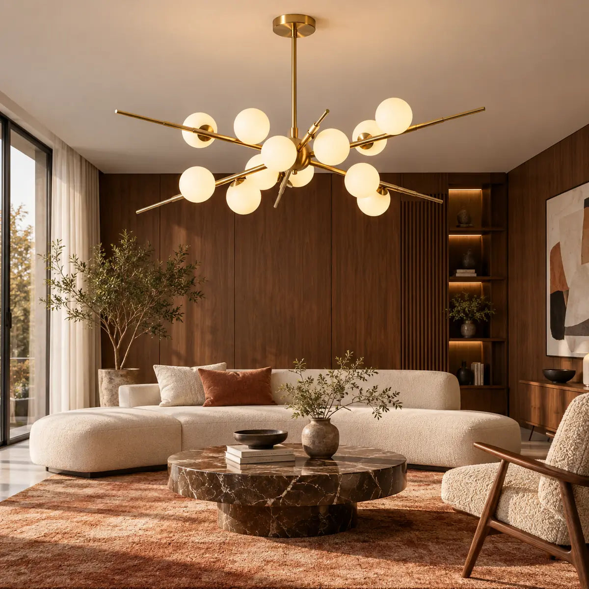 Ray Modern Sputnik Chandelier Modern Chandelier