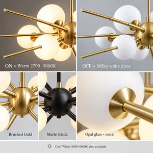 Ray Modern Sputnik Chandelier Modern Chandelier