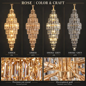 Rose Crystal Foyer Chandelier Modern Chandelier