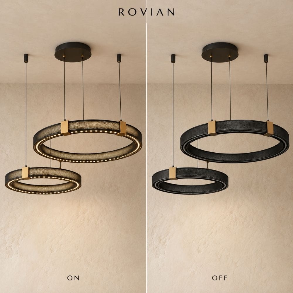 Rovian Contemporary Industrial Ring LED Chandelier Modern Chandelier