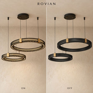 Rovian Contemporary Industrial Ring LED Chandelier Modern Chandelier