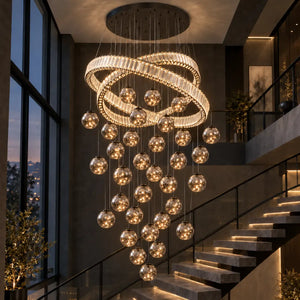 Saige Luxury Staircase Chandelier Modern Chandelier