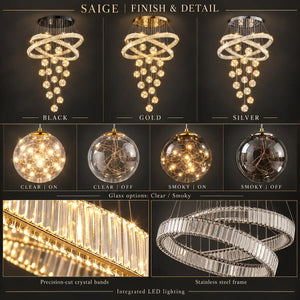 Saige Luxury Staircase Chandelier Modern Chandelier